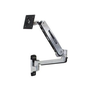 Ergotron LX – Befestigungskit (Steh-Sitz-Arm, Verlängerung, Basis, VESA-Adapter) – für LCD-Display – Kapazität 3,2 – 11,3 kg – Polished Aluminum
