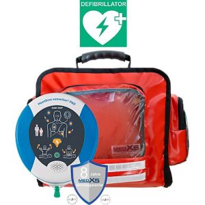 Erste-Hilfe-Wandtasche MedX5, mit Defibrillator SAM350P & Befüllung nach DIN 13157