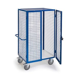 ESD-Gitter-Schrankwagen mit Zylinderschloss, 1215 x 800 mm