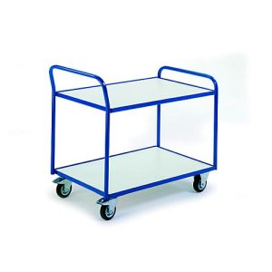 ESD-Tischwagen mit 2 Etagen, 790 x 490 mm, Tragkraft 250 kg