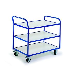 ESD-Tischwagen mit 3 Etagen, 790 x 490 mm, Tragkraft 250 kg