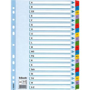 Esselte Karton-Register Mylar, Buchstaben A-Z