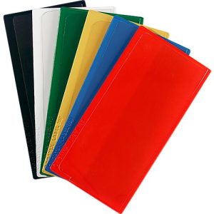 Etikettentasche Label PLUS, magnetisch, 50×110, rot