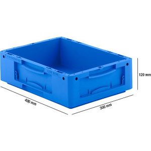 Euro Box Serie LTB 4120, aus PP, Inhalt 10 L, ohne Deckel, blau