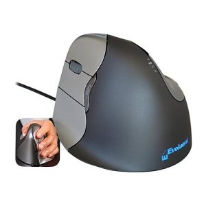 Evoluent VerticalMouse 4 Left – vertikale Maus – USB – Grau, Silber