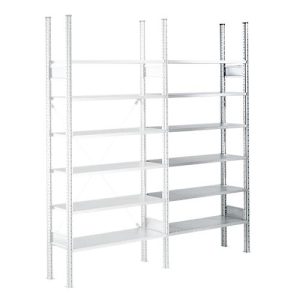 Fachbodenregal SSI Schäfer R3000, Anbauregal, 7 beschicht. Böden, B 1025 x T 500 mm