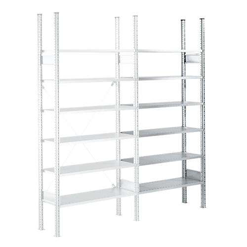 Fachbodenregal SSI Schäfer R3000, Anbauregal, 7 beschicht. Böden, B 1025 x T 500 mm