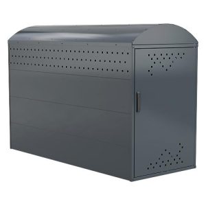 Fahrradgarage BikeBox 1 B mit Bogendach, anthrazitgrau RAL 7016