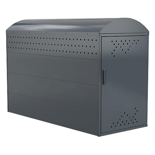 Fahrradgarage BikeBox 1 B mit Bogendach, anthrazitgrau RAL 7016