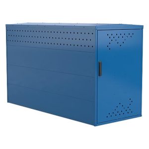 Fahrradgarage BikeBox 1 G mit Giebeldach, enzianblau RAL 5010