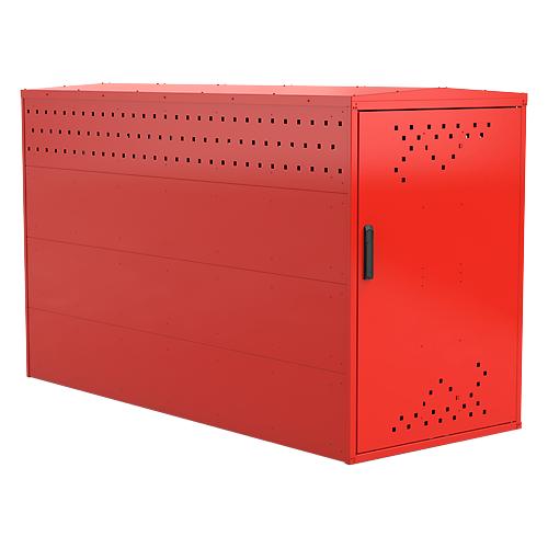Fahrradgarage BikeBox 1 G mit Giebeldach, verkehrsrot RAL 3020
