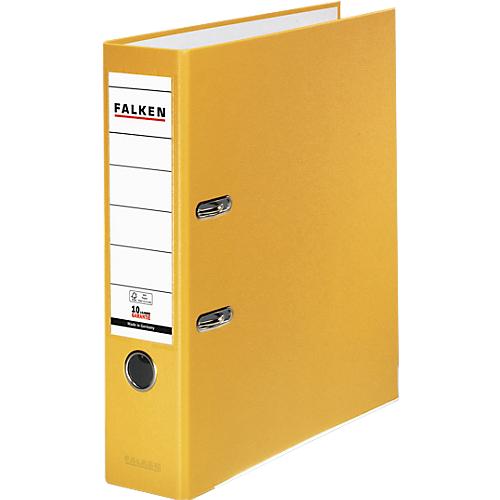 Falken PP-Color Ordner, DIN A4, Rückenbreite 80 mm, 1 Stück, gelb