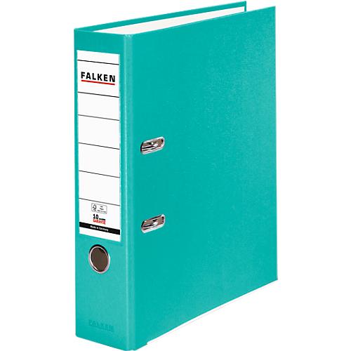 Falken PP-Color Ordner, DIN A4, Rückenbreite 80 mm, 20 Stück, türkis