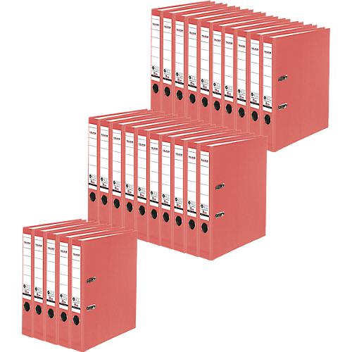 FALKEN Recycolor Ordner, DIN A4, Rückenbreite 50 mm, 25 Stück, rot