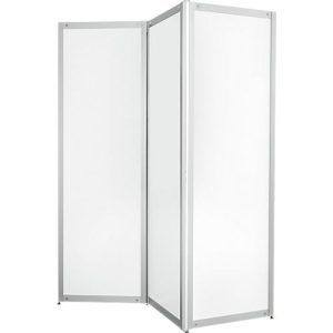 Falt-Stellwand, Metall weiß, magnethaftend