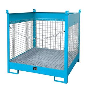 Fass-Stapelpalette Bauer FSP-4 D, für 4 x 200 l Fass, blau