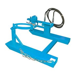 Fasskipper BAUER FD-H mit Hubzylinder, Stahl, B 1000 x T 1245 x H 475 mm, blau