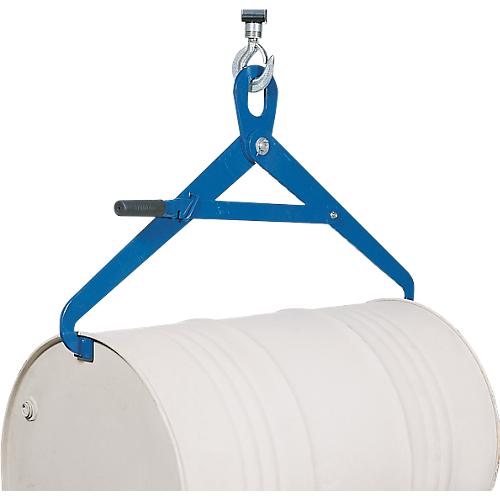 Fasswendezange, Stahl, blau, für Sickenfässer, Spannringfässer, bis 350 kg