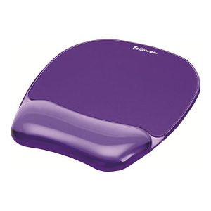 Fellowes Gel Crystals – Mauspad mit Handgelenkpolsterkissen – lila