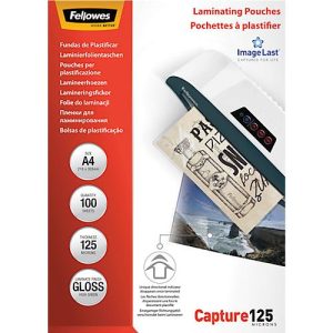 FELLOWES Laminierfolien, DIN A4, 125 mic., 100 Stück