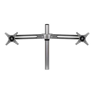 Fellowes Lotus Dual Monitor Arm Kit – Befestigungskit – einstellbarer Arm – für 2 LCD-Displays – Metall, Aluminium – Silber