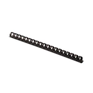 Fellowes Plastik-Binderücken, Format 12 mm, 25 Stück, f. Plastikbindemaschinen, schwarz