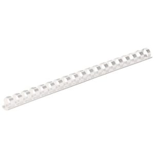 Fellowes Plastik-Binderücken, Format 12 mm, 25 Stück, f. Plastikbindemaschinen, weiß