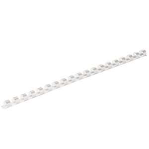 Fellowes Plastik-Binderücken, Format 6 mm, 100 Stück, f. Plastikbindemaschinen, weiss, 100 Stük