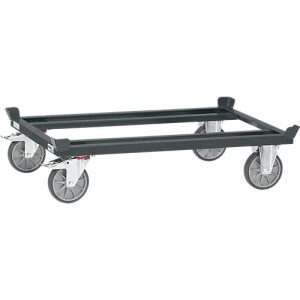 Fetra Paletten-Fahrgestell, f. Behälter 1200 x 800 mm, Traglast 750 kg, anthrazitgrau RAL 7016