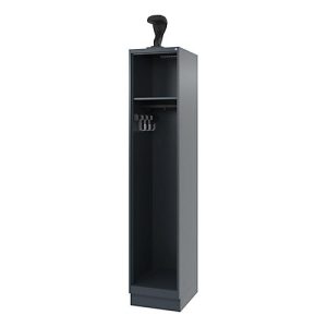 Feuerwehrspind C+P Evolo EXPERT, 1 Abteil, mit Sockel, B 400 x T 500 x H 1950 mm, RAL 7016 Anthrazitgrau/RAL 7016 Anthrazitgrau