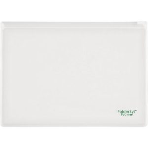 Flachbeutel FolderSys, Gleitverschluss, PVC-frei, lebensmittelgeeignet, Folie transparent, Format A5, 10 Stück