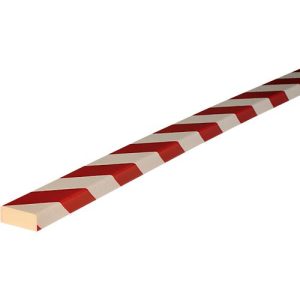 Flächenschutz Typ D, 1-m-Stück, weiß/rot
