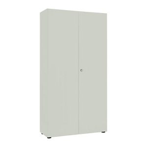 Flügeltürenschrank, B 1000 mm, 6OH, lichtgrau