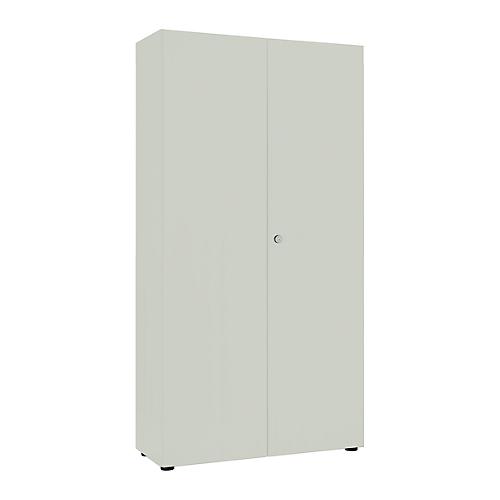 Flügeltürenschrank, B 1000 mm, 6OH, lichtgrau