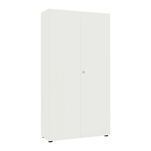 Flügeltürenschrank, B 1000 mm, 6OH, weiß