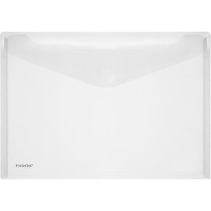 FolderSys Dokumententasche, DIN A4 quer, Klettverschluss, PP, farblos