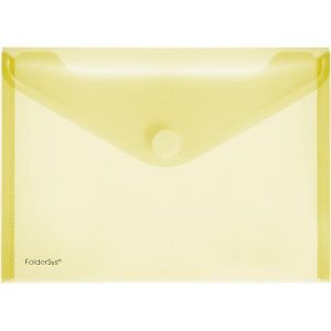 FolderSys Dokumententasche, DIN A5 quer, Klettverschluss, PP, gelb