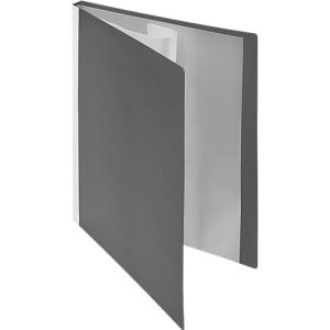FolderSys PP-Sichtbuch, für DIN A4, 20 Sichthüllen, grau