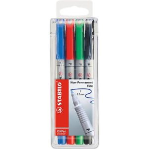 Folienschreiber OHPen universal, non-permanent – im 4er-Etui, 0,7 mm