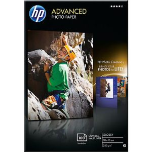 Fotopapier HP Advanced, hochglänzend, 10 x 15 cm, 100 Blatt