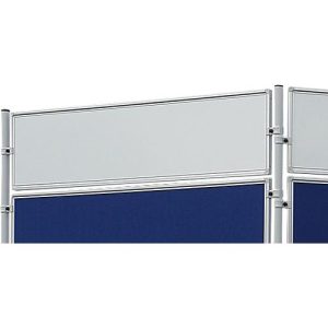Franken Stellwandtafel ECO beidseitig Schreibtafel, Aluminiumrahmen, 1200×300 mm