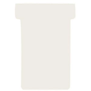 Franken T-Karten, für Stecktafel, Größe 1, Kopfbreite 29 mm, Fußbreite 17 mm, Höhe 47 mm, cremeweiß