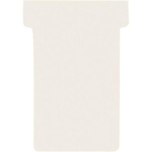 Franken T-Karten, für Stecktafel, Größe 2, Kopfbreite 60 mm, Fußbreite 48 mm, Höhe 84 mm, cremeweiß