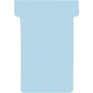 Franken T-Karten, für Stecktafel, Größe 2, Kopfbreite 60 mm, Fußbreite 48 mm, Höhe 84 mm, hellblau