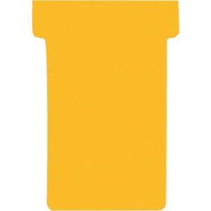 Franken T-Karten, für Stecktafel, Größe 2, Kopfbreite 60 mm, Fußbreite 48 mm, Höhe 84 mm, orange