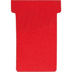 Franken T-Karten, für Stecktafel, Größe 2, Kopfbreite 60 mm, Fußbreite 48 mm, Höhe 84 mm, rot
