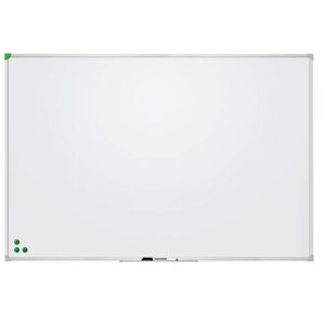 Franken Whiteboard U-Act!Line®, Hoch- & Querformat, lackiert, magnethaftend, recycelbar, mit Ablageschale, B 1200 x H 800 mm
