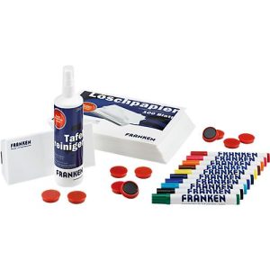 Franken Zubehörset Z1951, mit 250 ml Spray, Tafelwischer, Magnete & Tafelschreiber