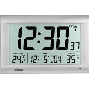 Funk-Digitalwanduhr DCF 77 mit LC-Display Funk-Digitalwanduhr DCF 77 mit LC-Display