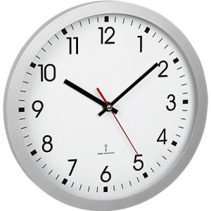 Funk-Wanduhr, aus Kunststoff, Batteriebetrieb